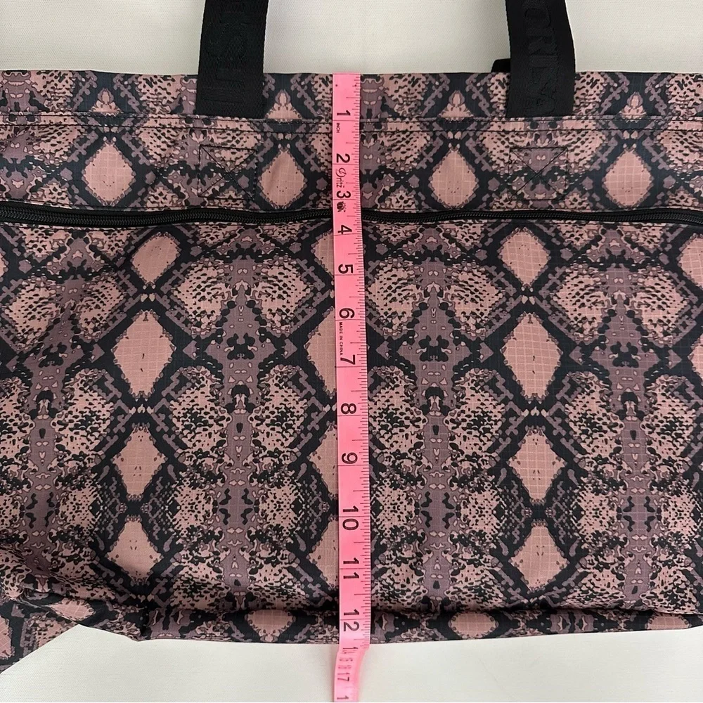 LeSportSac Carlin Baby Diaper Bag Tote in Mocha Python